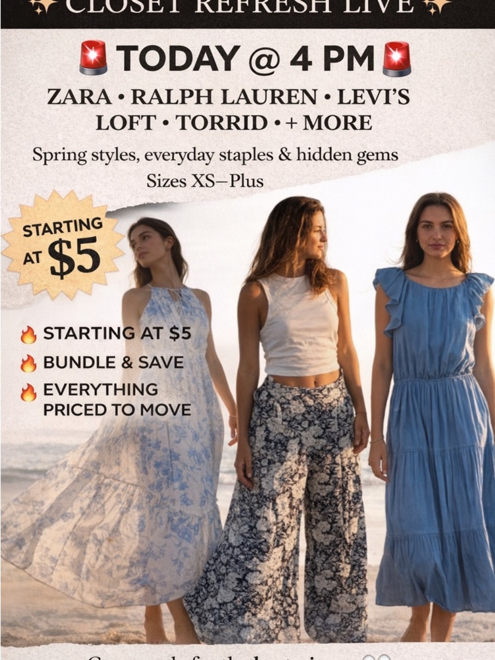 Step Into Spring 🌸 Closet Refresh LIVE | Spring Picks starting @$5 9:30 am MST